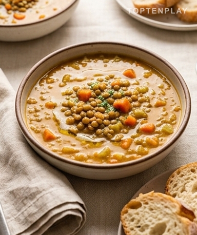 Soupe de lentilles à la mijoteuse : épaisse, crémeuse, et elle se fait sans toi