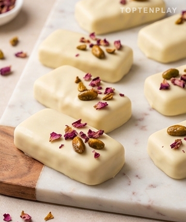 Tablettes glacées litchi-cranberry : la recette d'un Champion du Monde de Pâtisserie