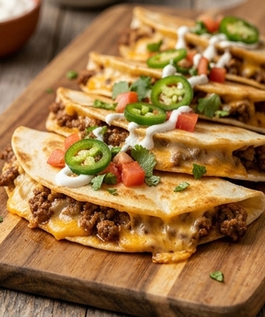 Tacos Pockets Croustillants Bœuf et Fromage