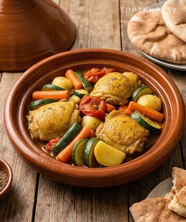 Tajine de Poulet aux Légumes : La Recette Marocaine Qui Fond dans la Bouche