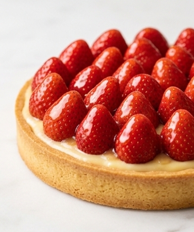 Tarte aux fraises maison