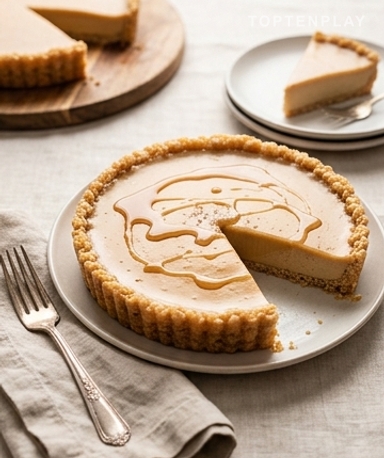 Tarte crémeuse au sirop d'érable sur croûte Rice Krispies : le dessert qui change tout