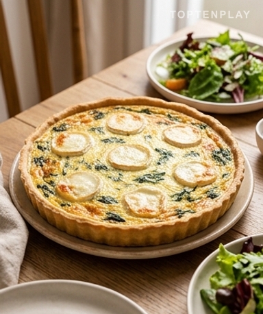 Spinat-Ziegenkäse-Tarte