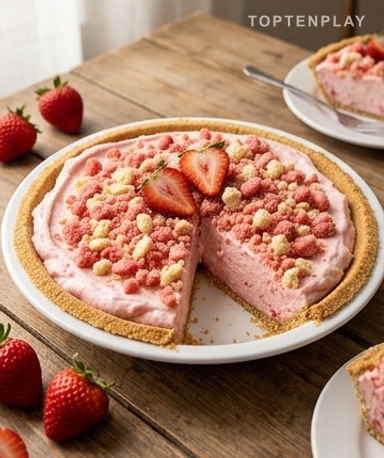 Tarte glacée façon Strawberry Shortcake : le dessert d'été qui régale tout le monde