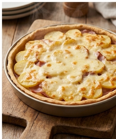 Tarte pommes de terre et scamorza