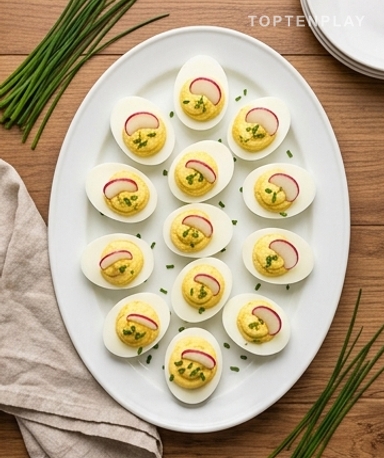 Frühlingshafte Gefüllte Eier