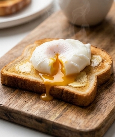 Œufs pochés à la air fryer