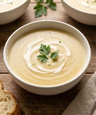 Velouté d'oignons doux