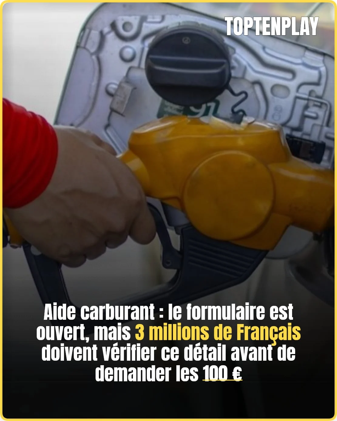 Aide carburant de 100 euros : qui peut la demander ?