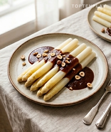 Asperges à l'étouffée et sauce barbecue végétale : la recette d'un chef étoilé