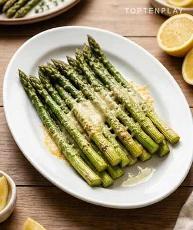 Asperges vertes rôties au citron et parmesan : le légume qui change tout
