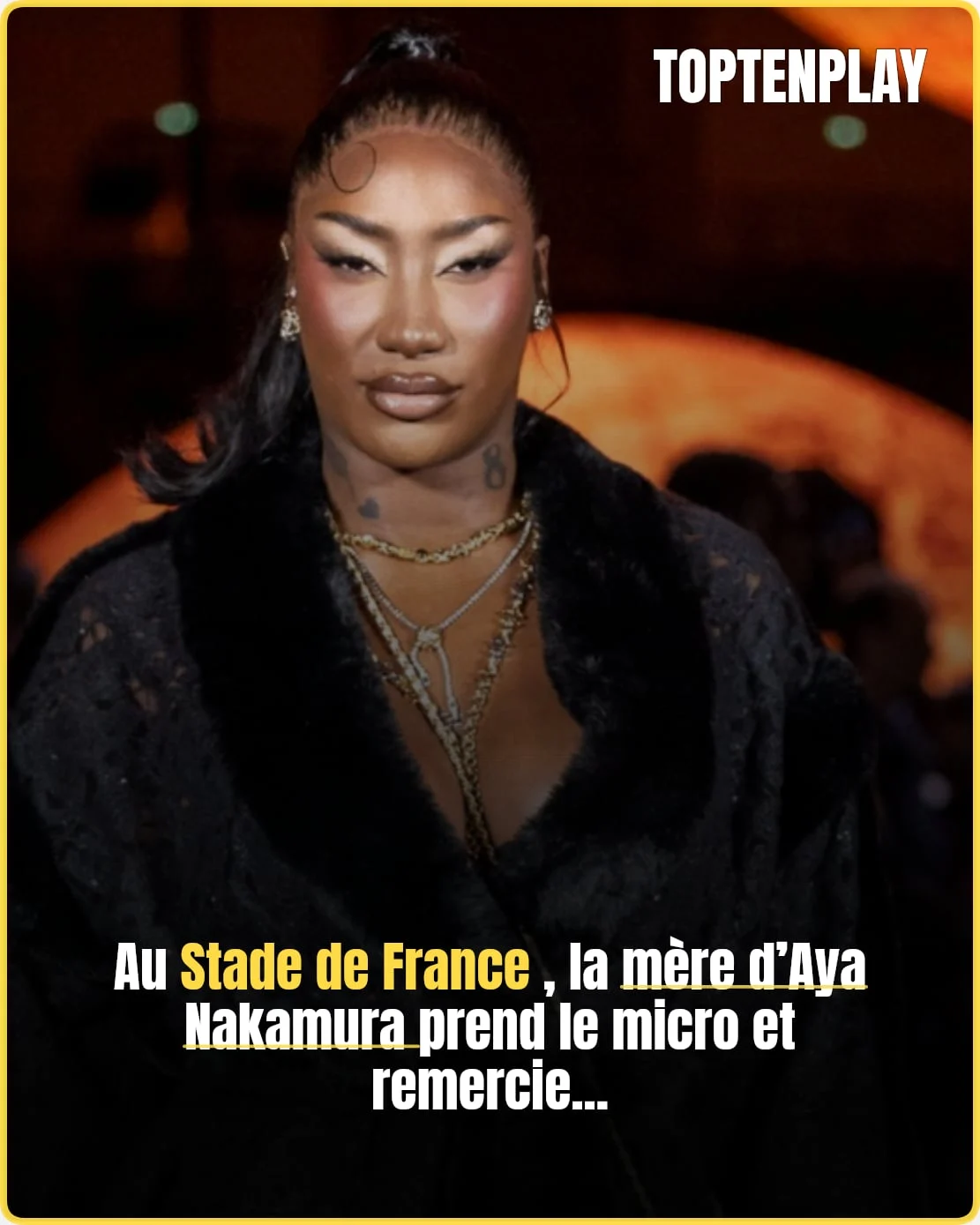 Aya Nakamura gênée par sa mère au Stade de France