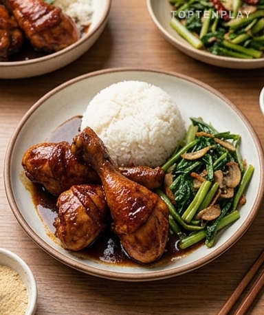 Ayam Kecap : le poulet braisé indonésien à la sauce soja sucrée