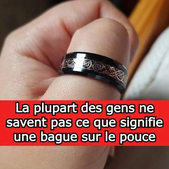 Si vous voyez une personne porter une bague au pouce, fuyez vite 😱 😳👇Voir plus
