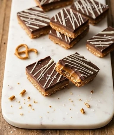 Barres Croustillantes Caramel-Chocolat