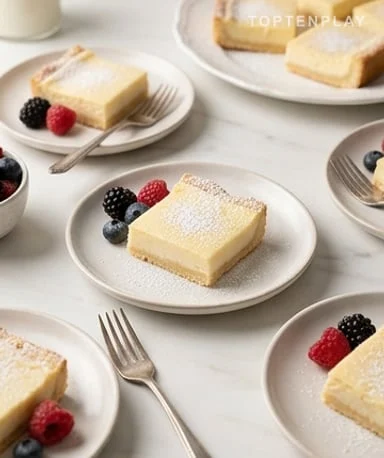 Barres fondantes au cream cheese et crème vanillée