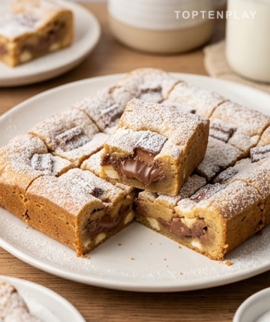 Blondie Kinder et Chocolat Blanc : Le Dessert Ultra Fondant Qui Va Faire Craquer Tout le Monde