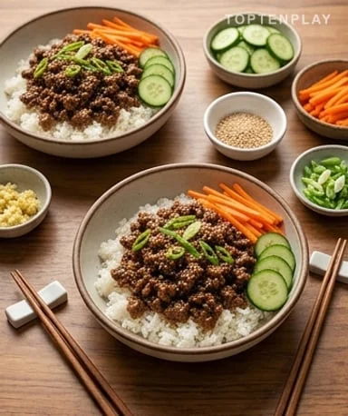 Koreanische Rinder-Reis-Bowl