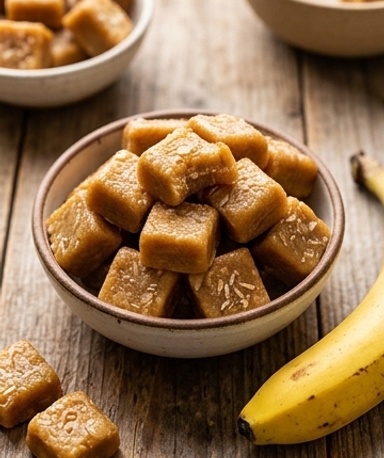 Bonbons de banane naturels