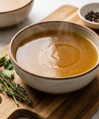 Bouillon de collagène maison
