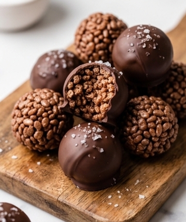Boules Croustillantes au Chocolat et Fleur de Sel