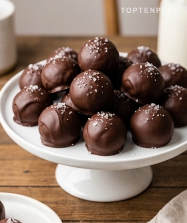 Boules Croustillantes au Chocolat et Fleur de Sel