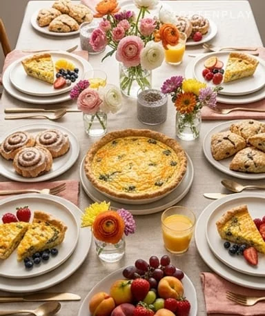 Brunch complet de fête des mères