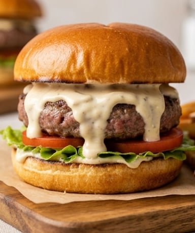 Burger à l'aïoli maison