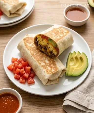 Burrito Petit-Déjeuner façon Taco Mexicain