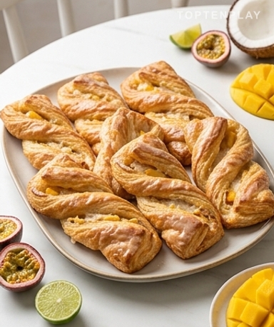 Caribbean Twist : la viennoiserie feuilletée aux saveurs tropicales
