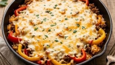 casserole-de-poivrons-farcis-au-b-uf-le-plat-uniqu cover