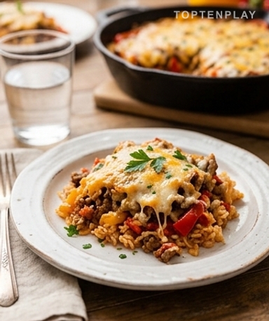 Casserole de poivrons farcis au bœuf : le plat unique qui cartonne en famille