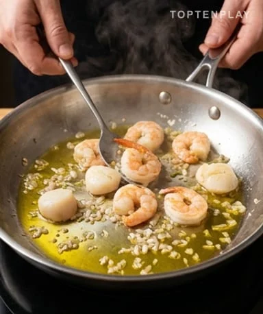 Choosing the seafood