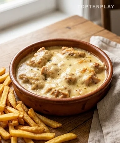 Cassolettes de poulet au Maroilles et frites maison : le plat du Nord qui réchauffe vraiment