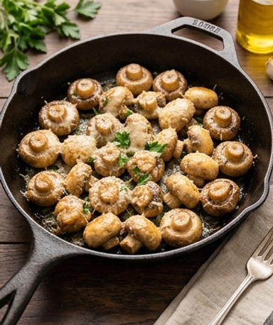 Champignons ail-parmesan