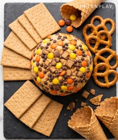 Cheese Ball Chocolat Beurre de Cacahuète façon Reese's