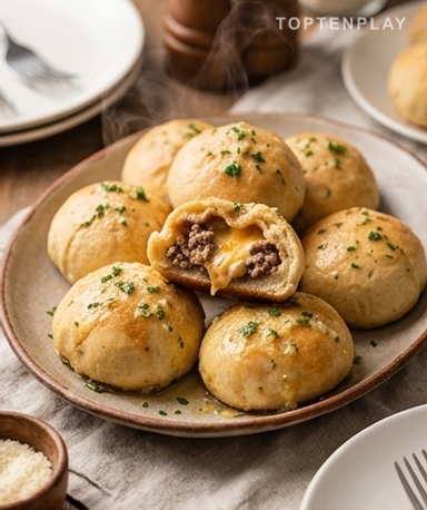 Cheeseburger Bombs à l'Ail et Parmesan : la Bouchée qui Fait Craquer