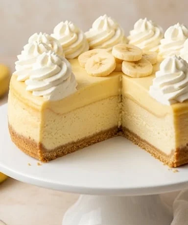 cheesecake-banane-creme-bavaroise-facon-cheesecake cover