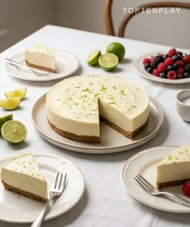 Cheesecake spéculoos et citron vert sans cuisson
