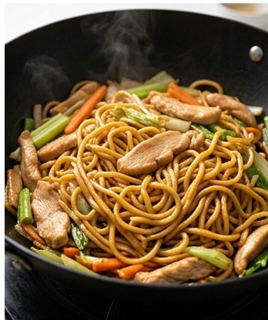 Chicken Chow Mein maison