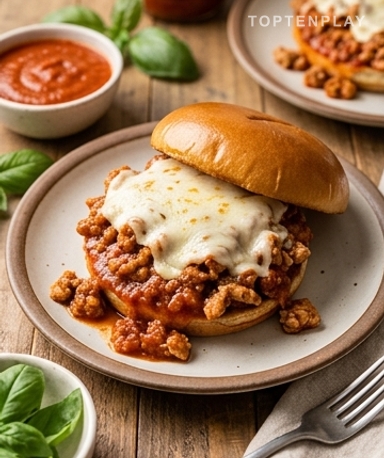 Chicken Parmesan Sloppy Joes : le sandwich au poulet fondant qui change tout