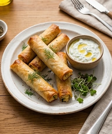 Cigares de courgettes croustillants à la feta et mozzarella fondante