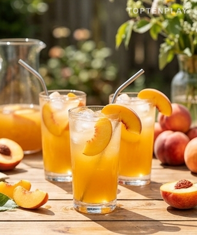 Citronnade à la Pêche Maison : Fraîche, Dorée et Irrésistible