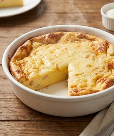 Clafoutis de Chou-Fleur au Jambon de Dinde