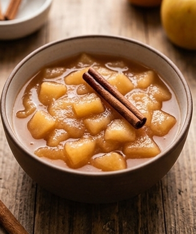 Compote de pommes maison sans sucre
