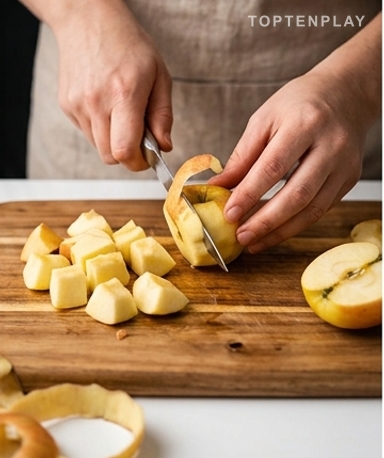 Appuyez le pouce sur la pomme avant de l'acheter