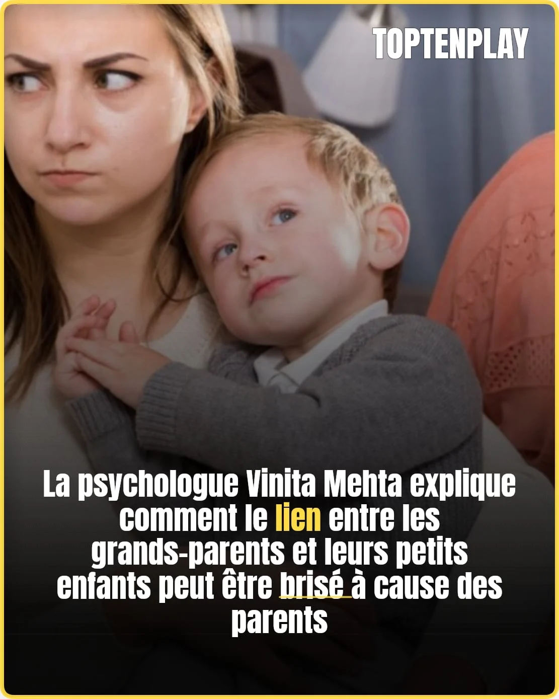 Quand les parents s'interposent, le lien grands-parents-petits-enfants se fragilise.