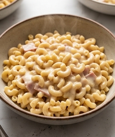 Coquillettes Sauce Mornay au Jambon de Dinde