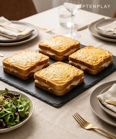 Croque-monsieur poulet gratiné : le sandwich chaud qui tient vraiment au corps