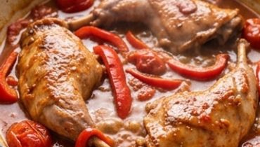 Cuisses de lapin à la basquaise, le plat du soleil qui mijote tout seul